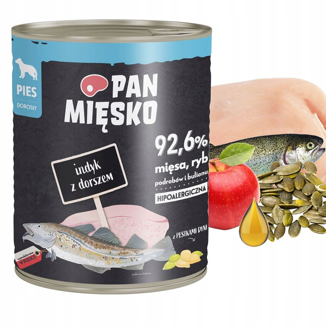 Dolina Noteci Pan Mięsko karma mokra dla psa mix smaków 30 x 800g