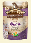 CARNILOVE CAT POUCH STERILIZED Przepiórka karma mokra dla kota 24 x 85g