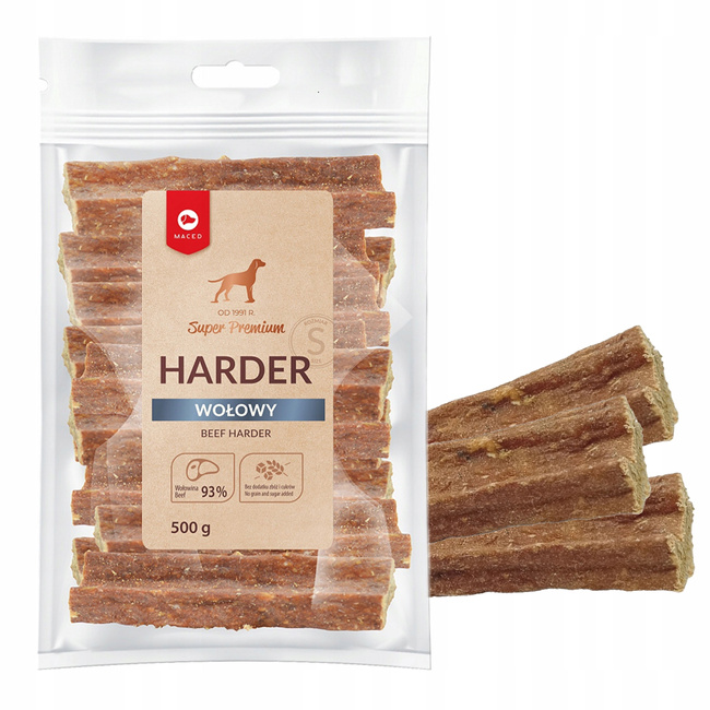 MACED Zestaw przysmaków dla psa 3 x Harder 500g mix smaków